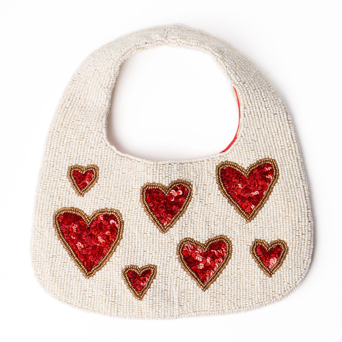 Evelynn Heart Beaded Hobo Bag – INK+ALLOY LLC