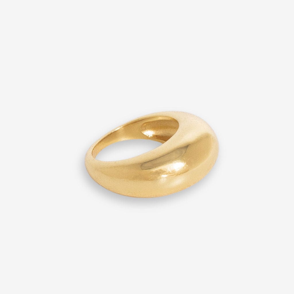 Faye Dome Ring Brass Brass - Size 7 RING