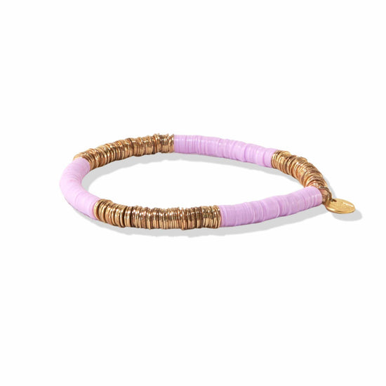 Lilac Gold Sequin Stretch Bracelet bracelet