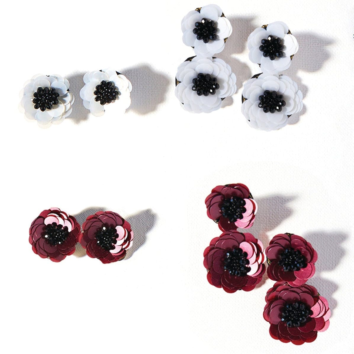 Ruby Single Flower Post Earrings earring