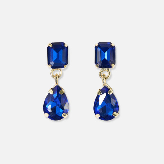 Allysa Solid Dangle Earrings Blue