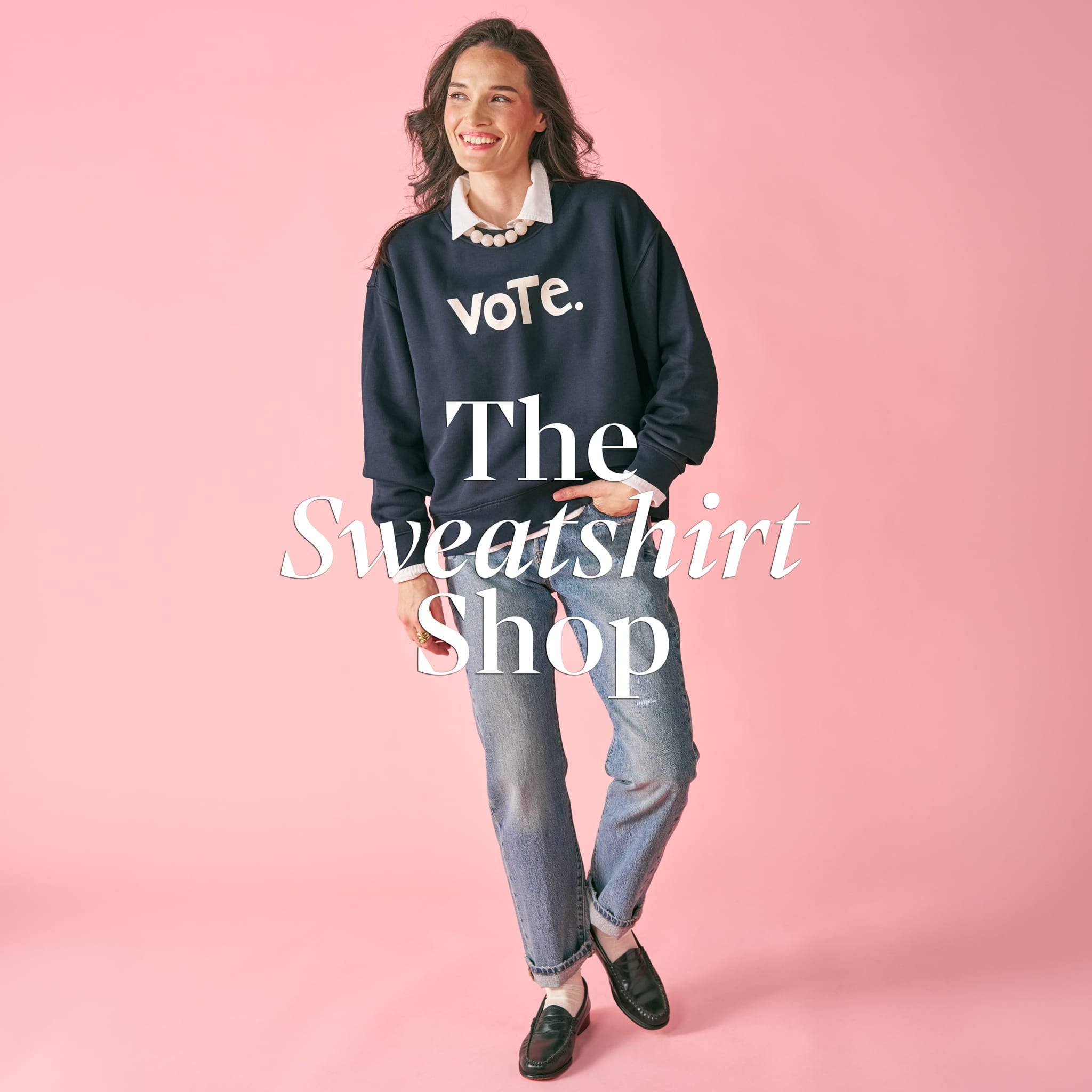 Renee Vote Sweatshirt in Navy