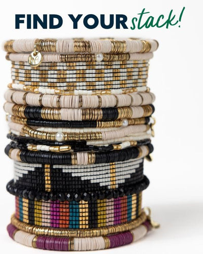 String Bracelet Stack Curated Bracelet Stacks for Women- INK+ALLOY Handmade Boho Jewelry ...