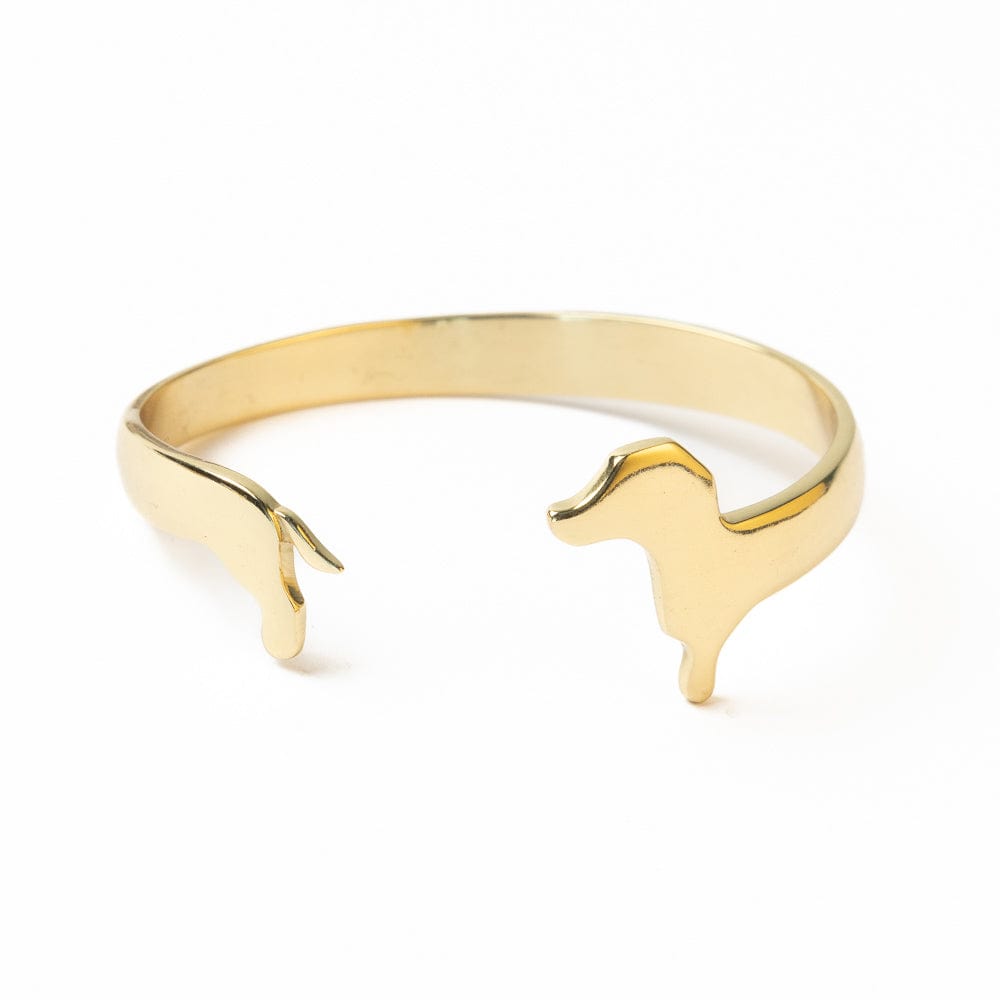 Abigail Dachshund Cuff Bracelet Brass Cuff
