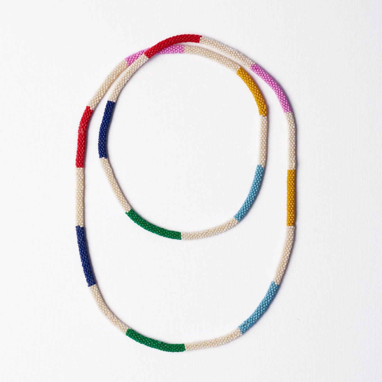 Allie Seed Bead Long Necklace Multi Single Strand