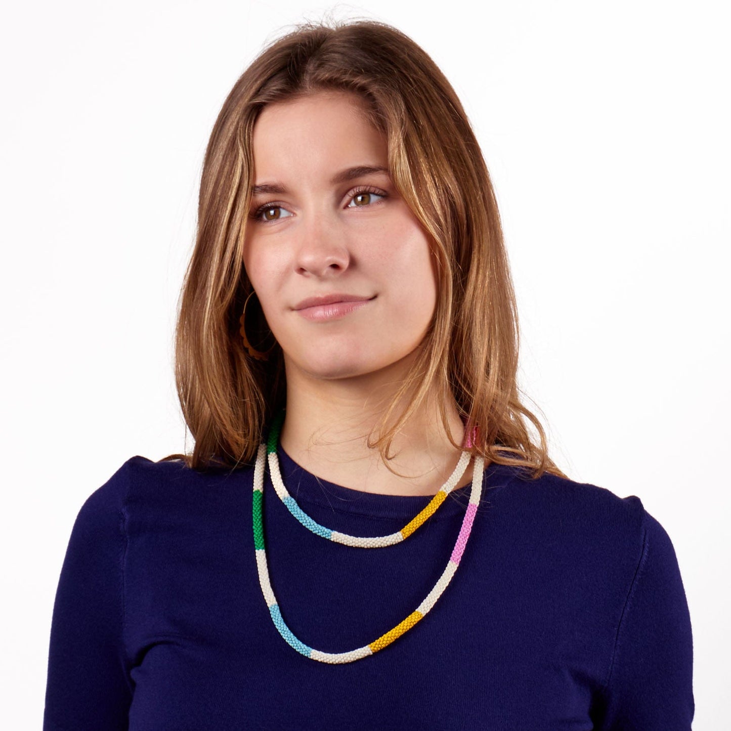 Allie Seed Bead Long Necklace Multi Single Strand