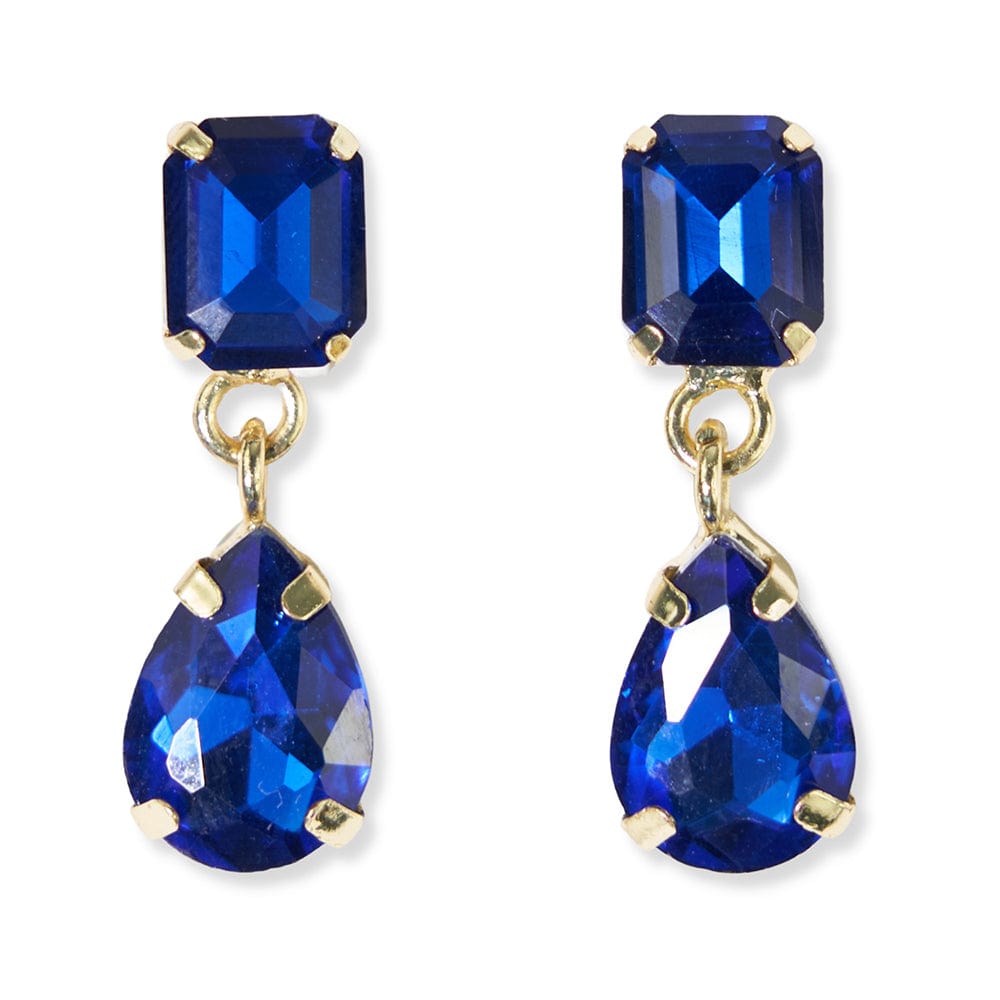 Allysa Solid Dangle Earrings Blue Earrings
