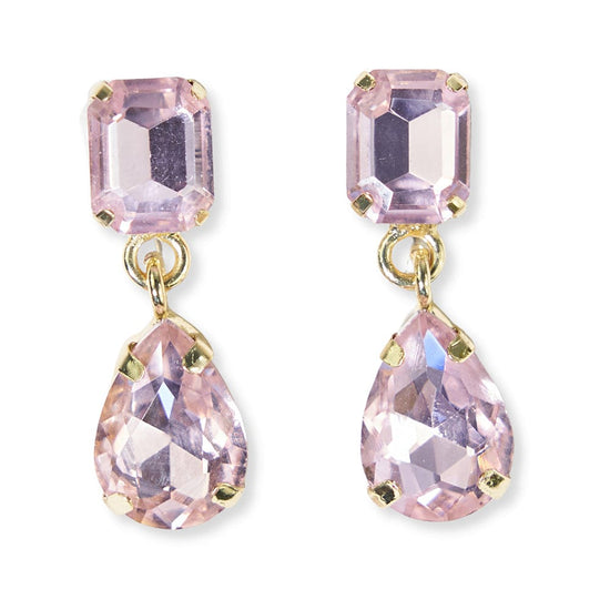 Allysa Solid Dangle Earrings Light Pink Earrings