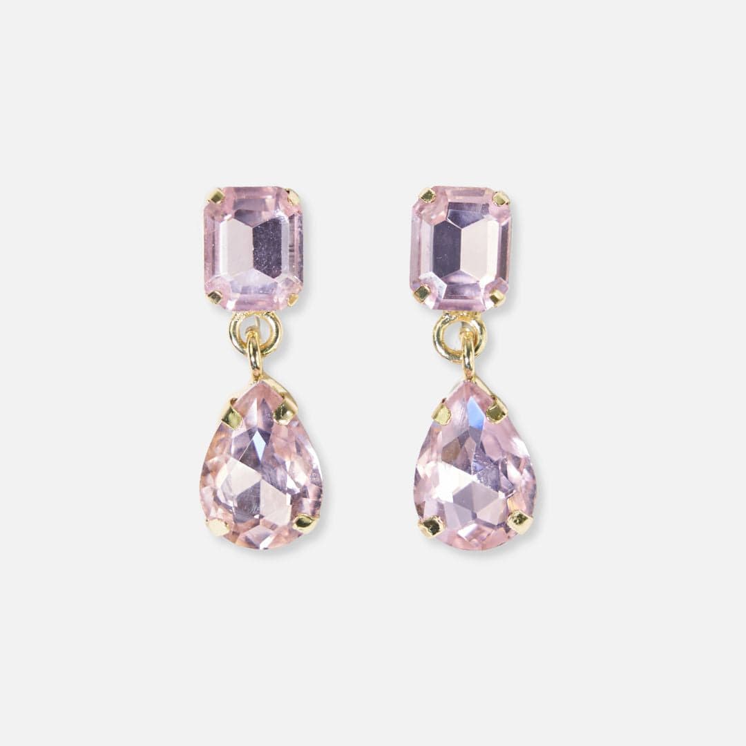 Allysa Solid Dangle Earrings Light Pink DROP