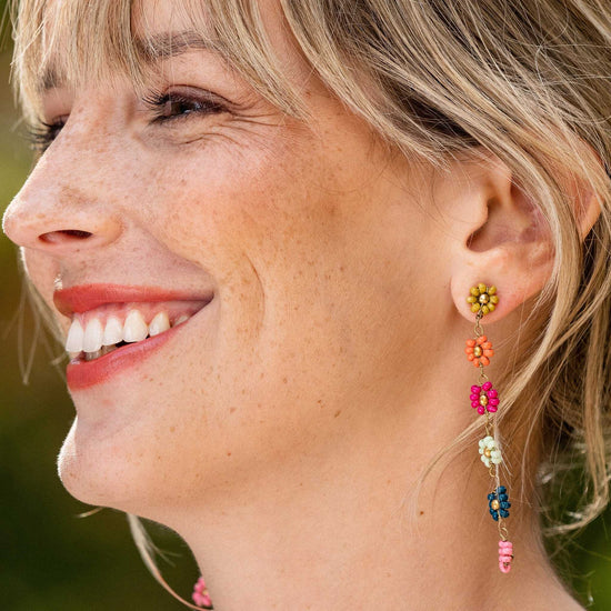 Komal Multi Colour Oxidized Earrings – AG'S
