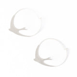 Amelia Circle Bird Hoop Earrings Silver Hoops