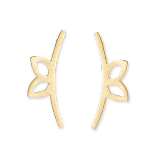 Amelia Small Butterfly Wings Earrings Brass Earrings