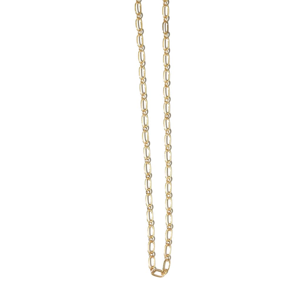 Aretha Oval Round Link Chain Necklace Brass – INK+ALLOY, LLC