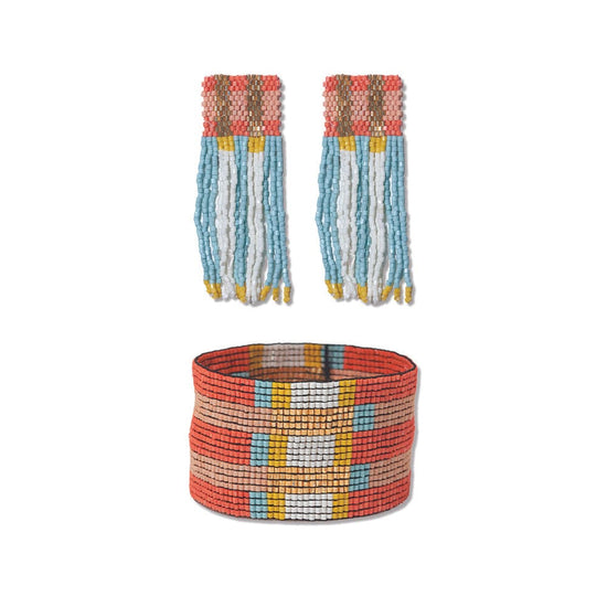 Ava Luxe Earrings + Brooklyn Luxe Stretch Bracelet Set Amalfi gift set