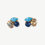 Bailey Mixed Post Earrings Blue Earrings