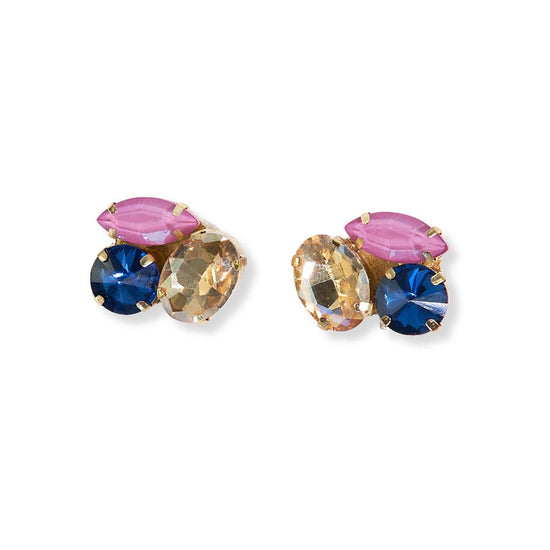 Pink Drop Earrings, Blue Pink Drop Earrings, Bridal Pink Teardrop Crys –  Petite Delights By Ilona Rubin