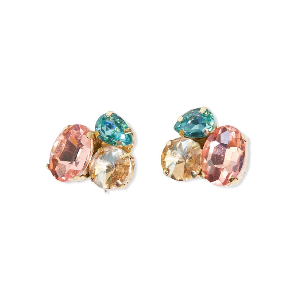 Load image into Gallery viewer, Bailey Mixed Post Earrings Teal Earrings
