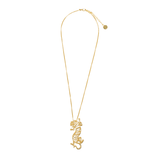 Bianca Tiger Statement Necklace Brass