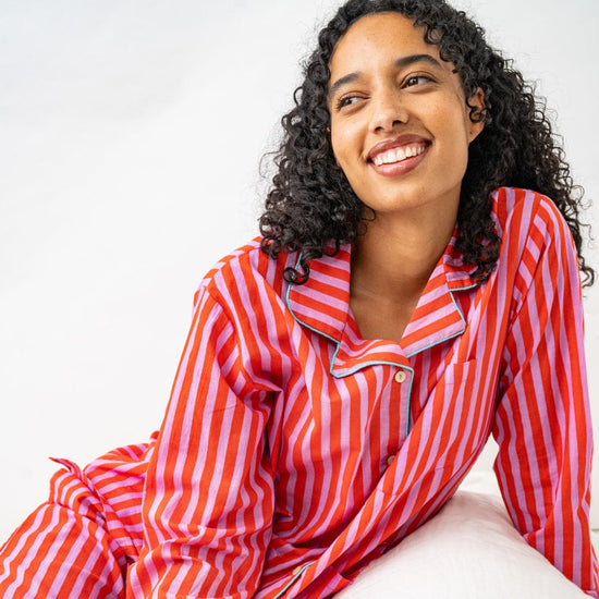 Bonnie Pajama Set Lavender & Poppy