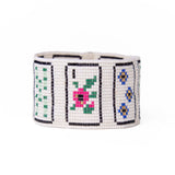 Brooklyn Mahjong Print Beaded Stretch Bracelet Multi Bracelet