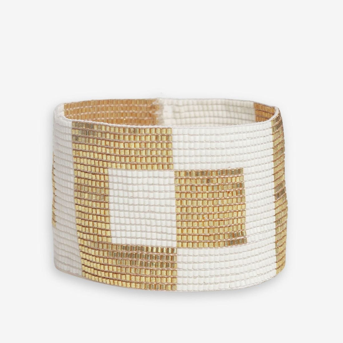 Make a Statement Beaded Square GG Bracelet -SL