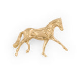 Calliope Horse Brooch Brass Brooch