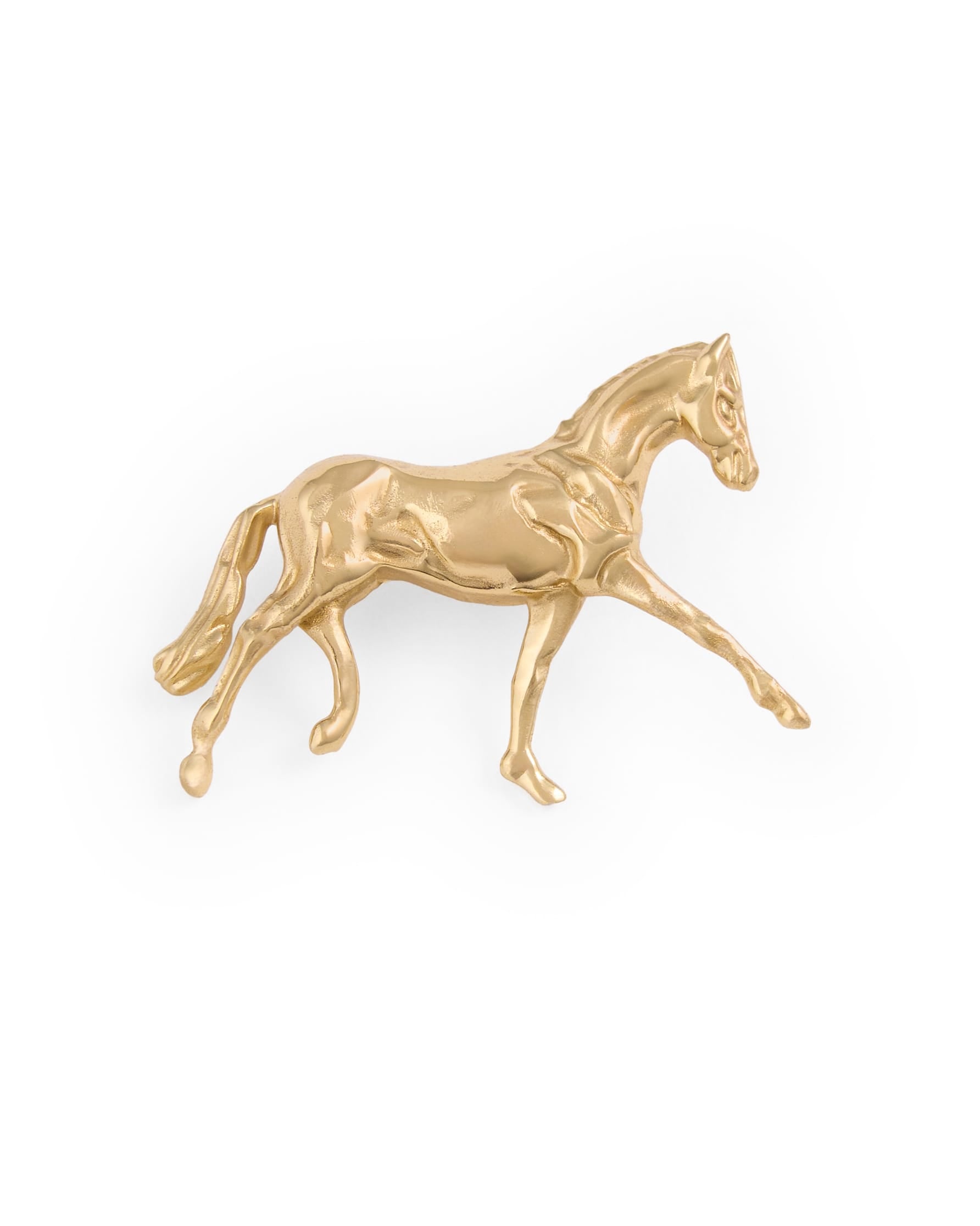 Calliope Horse Brooch Brass Brooch