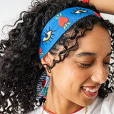 Camile Skinny Scarf Evil Eye Print Skinny Scarf