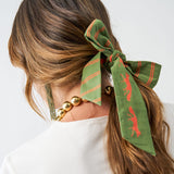 Camile Skinny Scarf Fox Print 36x2 Scarf