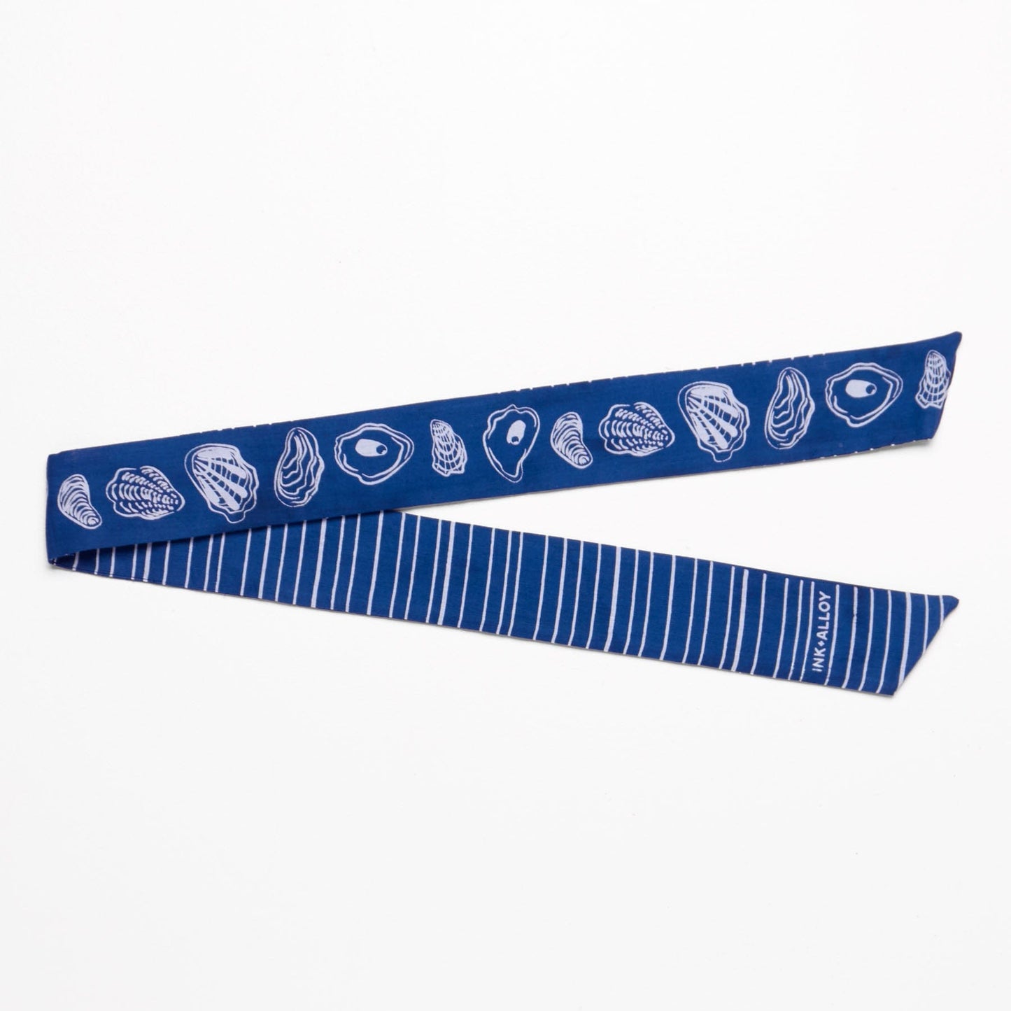 Camile Skinny Scarf Oyster Print Skinny Scarf