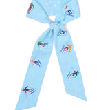 Camile Skinny Scarf Skier Print 36x2 Scarf