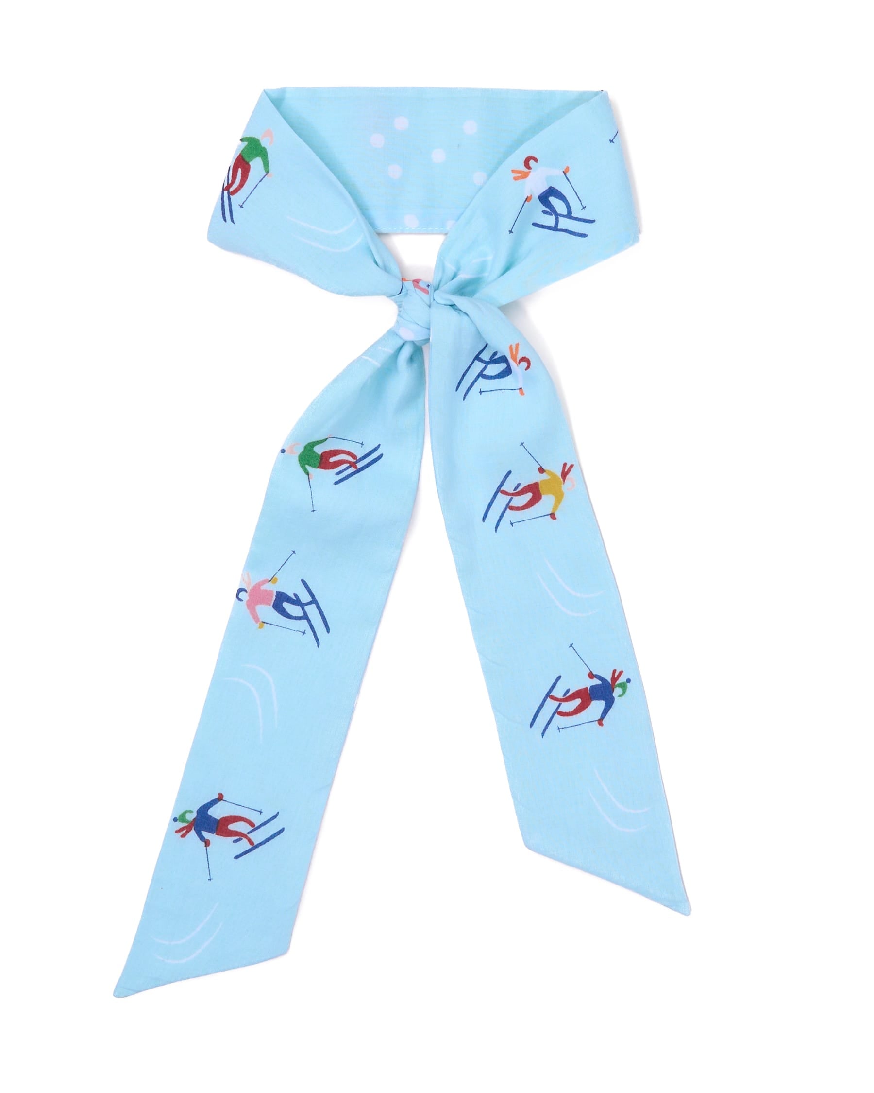 Camile Skinny Scarf Skier Print 36x2 Scarf
