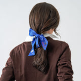 Camile Skinny Scarf Swan Print 36x2 Scarf