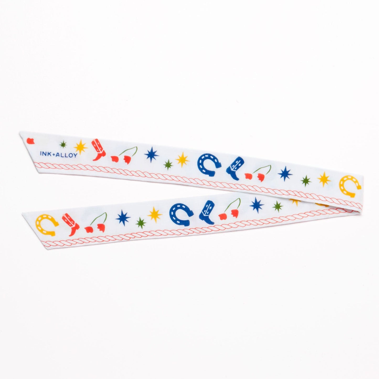 Camile Skinny Scarf Western Print Skinny Scarf