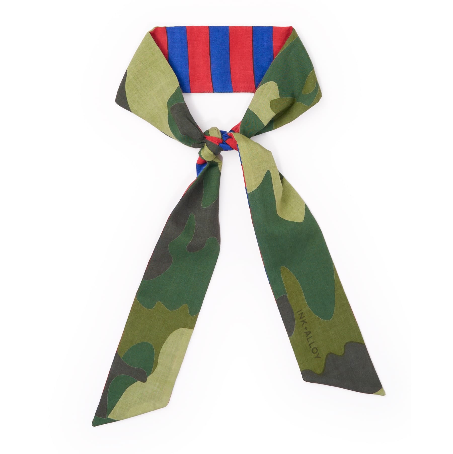 Camile Twilly Scarf Camo Print 36x2 Scarf