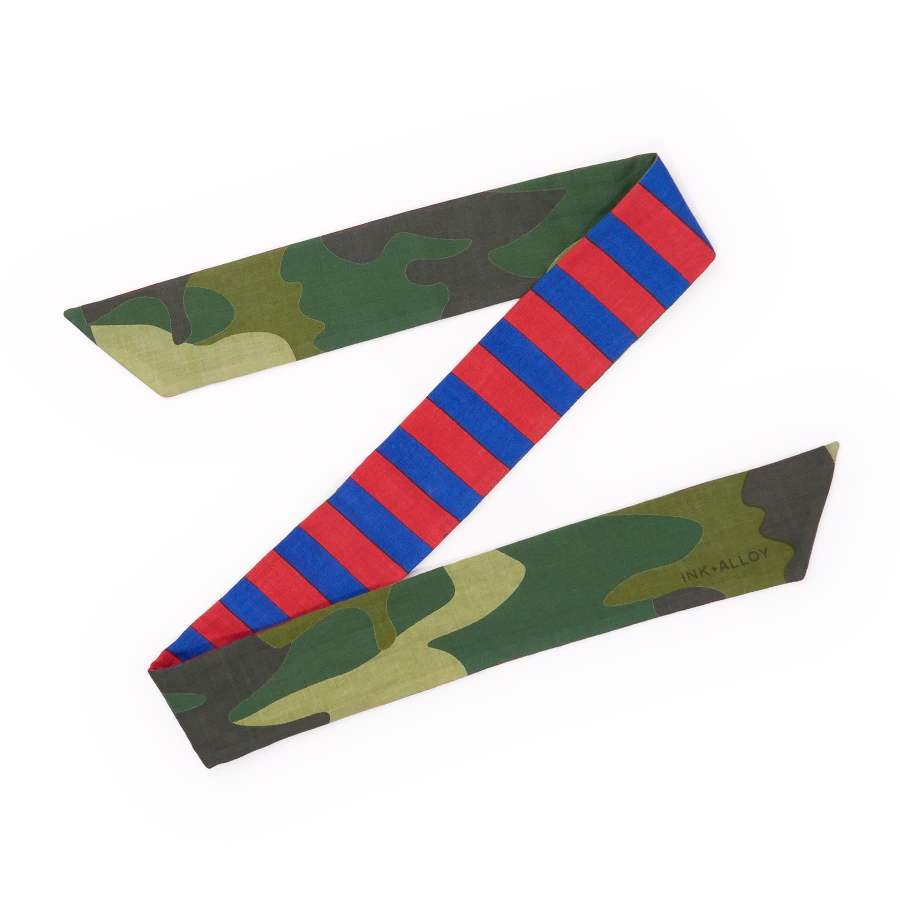 Camile Twilly Scarf Camo Print 36x2 Scarf
