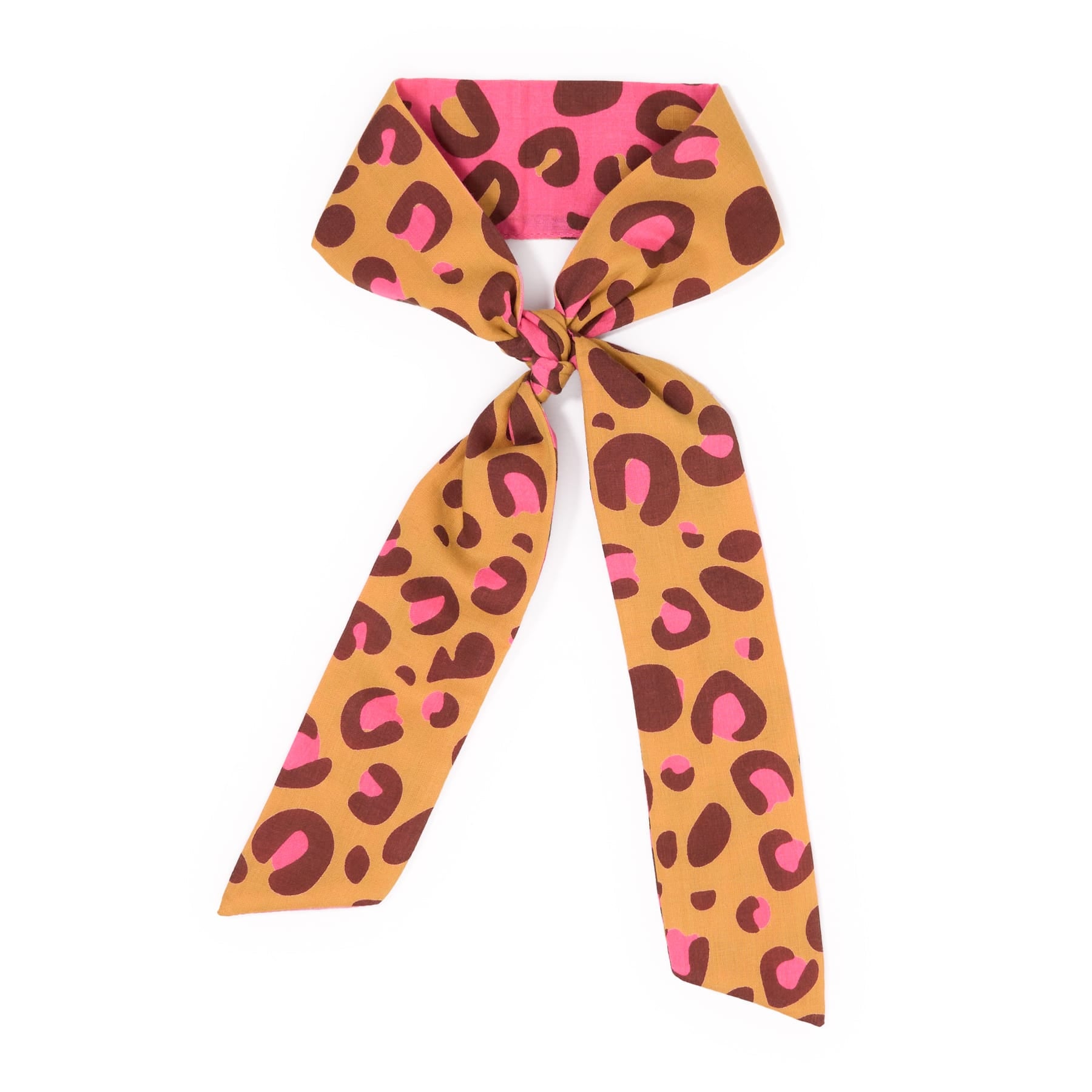 Camile Twilly Scarf Cheetah Print 36x2 Scarf