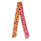 Camile Twilly Scarf Cheetah Print 36x2 Scarf