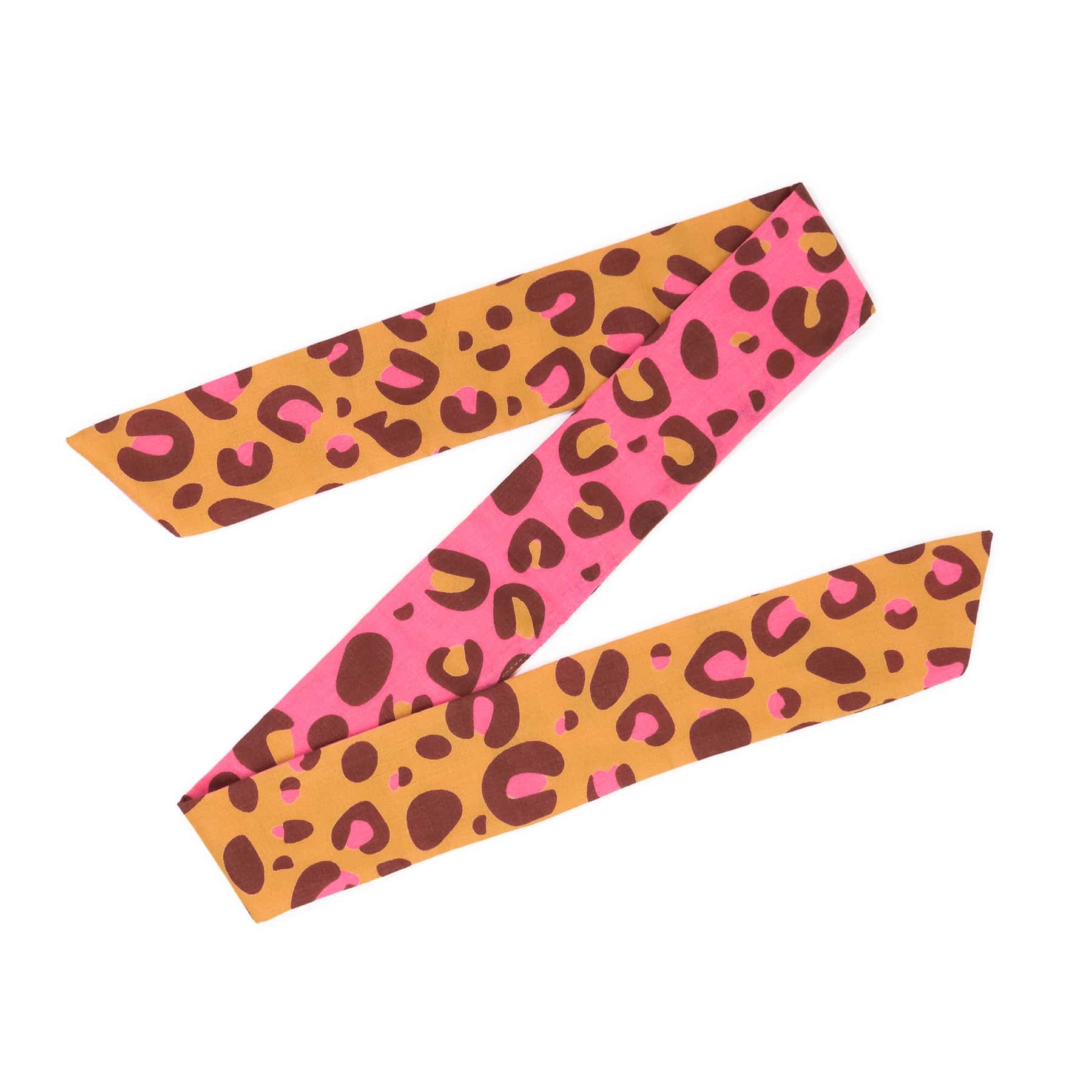 Camile Twilly Scarf Cheetah Print 36x2 Scarf