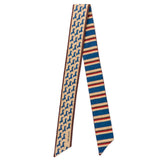 Camile Twilly Scarf Dachshund Print Scarf