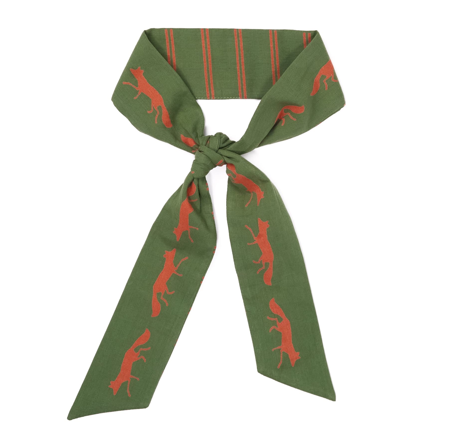 Camile Twilly Scarf Fox Print 36x2 Scarf