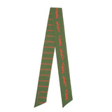 Camile Twilly Scarf Fox Print 36x2 Scarf