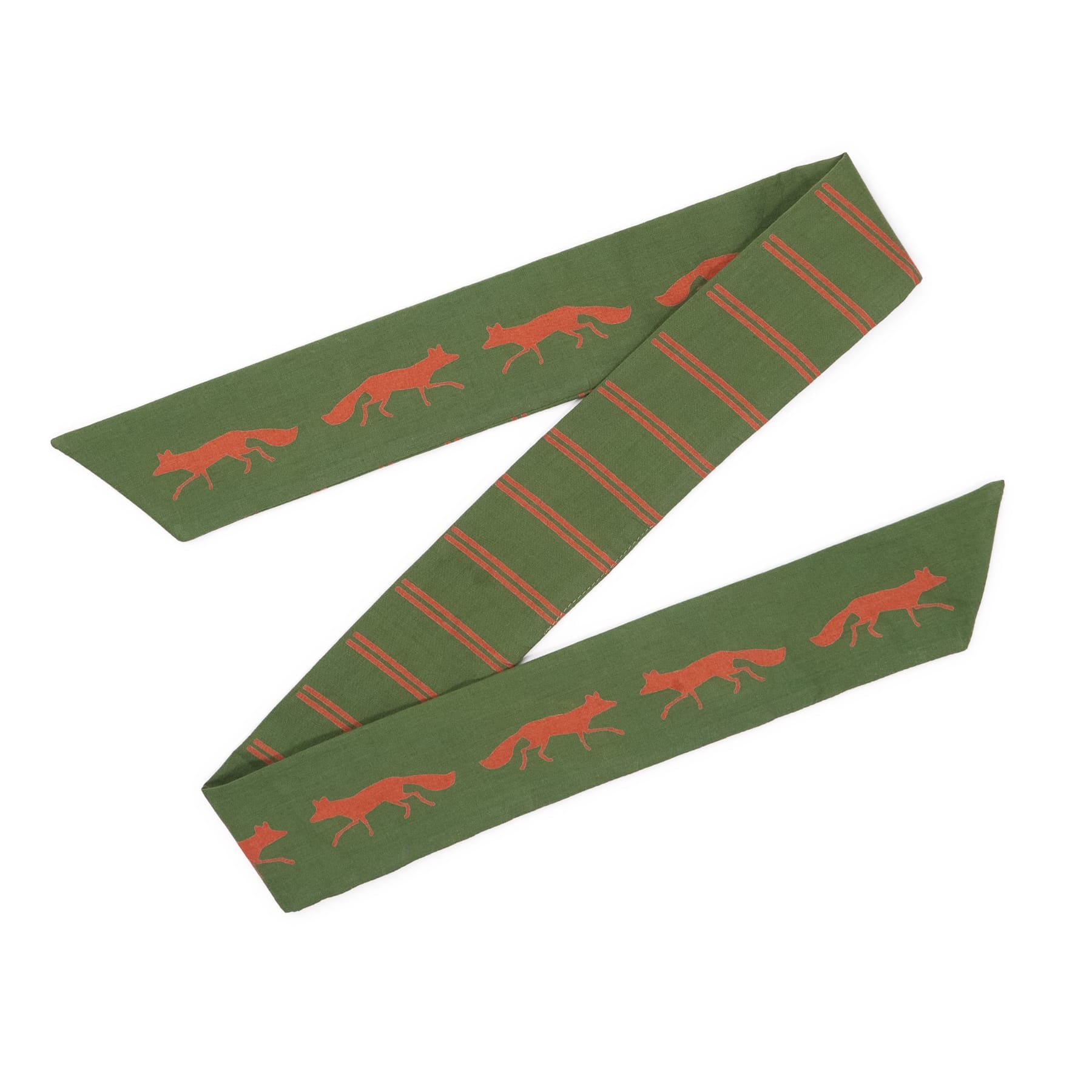 Camile Twilly Scarf Fox Print 36x2 Scarf
