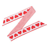 Camile Twilly Scarf Heart Print Scarf