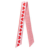 Camile Twilly Scarf Heart Print Scarf