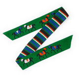 Camile Twilly Scarf Horse Print 36x2 Scarf
