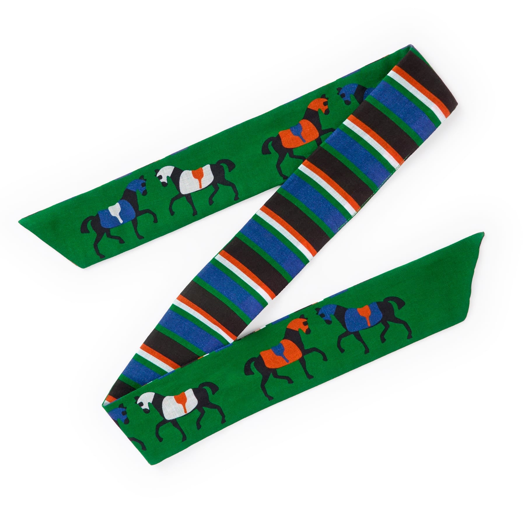 Camile Twilly Scarf Horse Print 36x2 Scarf
