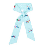 Camile Twilly Scarf Skier Print 36x2 Scarf