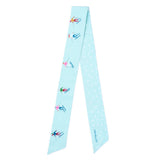Camile Twilly Scarf Skier Print 36x2 Scarf