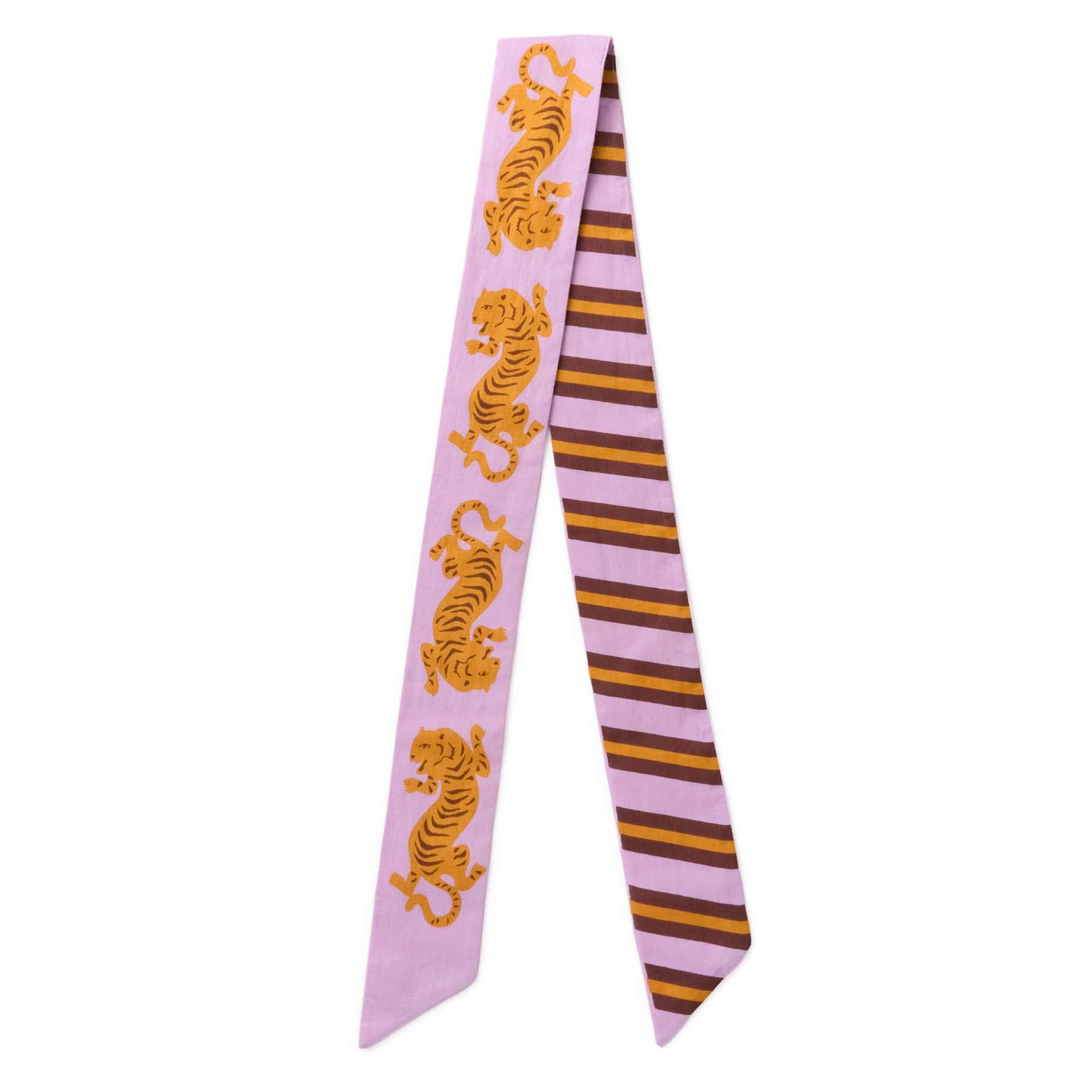 Camile Twilly Scarf Tiger Print Scarf